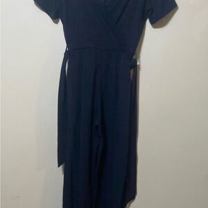 Sezane Midnight Blue Jumpsuit